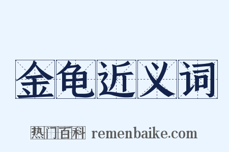 金龟近义词是什么意思的图片